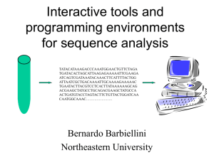 Interactive tools and programming environments for sequence