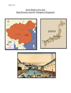 Qing Dynasty and the Tokugawa Shogunate