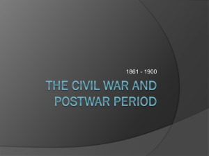 The Civil War and Postwar Period