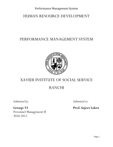 Performance Management System