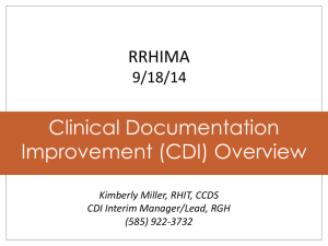 Clinical Documentation Improvement Overview