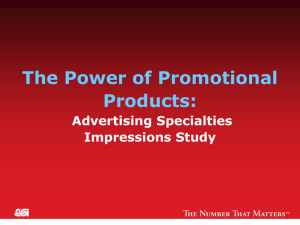 Solution 11-The Cost-Per-Impression of Advertising Specialties is a