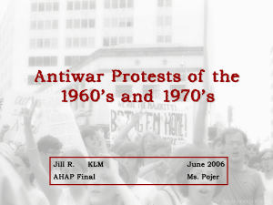 AntiWar Protests of the '60s & '70s
