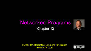 Networked Programs