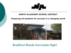 Curriculum Night PowerPoint - North Allegheny School District