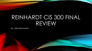 CIS 300 Final Powerpoint