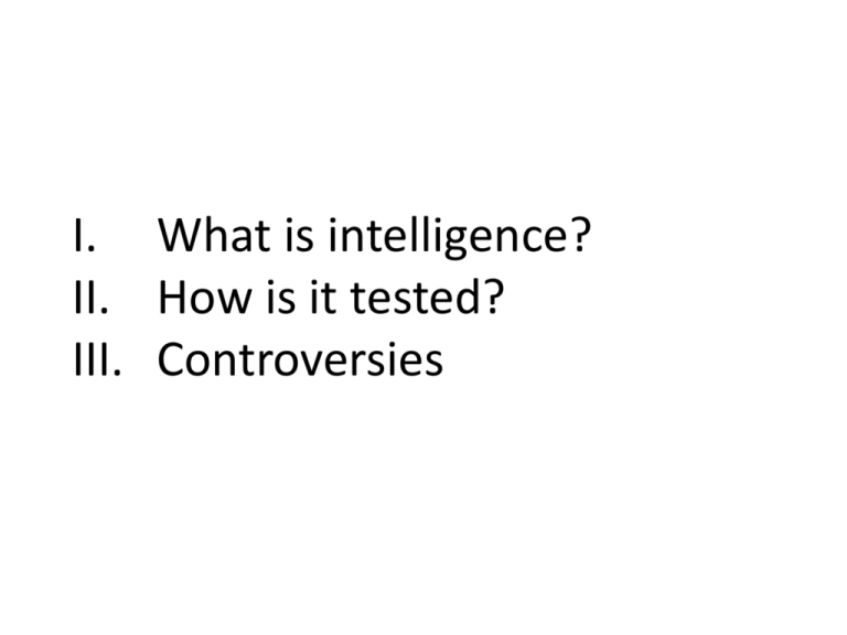 intelligence