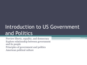 Introduction to US Government and Politics - chiles-ap