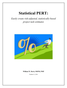 S-PERT estimates and probabilities