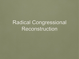 Radical Congressional Reconstruction
