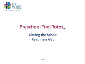 Preschool Tool Totes Overview