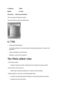 The Miele added value