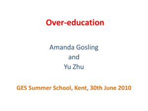 Over-education - University of Kent