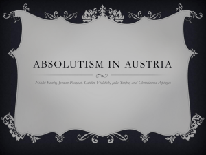 Absolutism in Austria