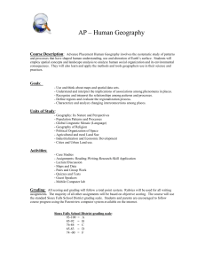 AP Human Geography Syllabus WHS