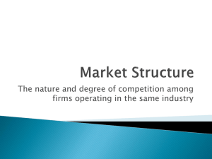 Market Structure - eitzmansocialstudies