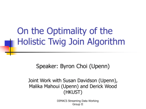 On the Optimality of the Holistic Twig Join Algorithm