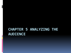 CHAPTER 5 Analyzing the Audience