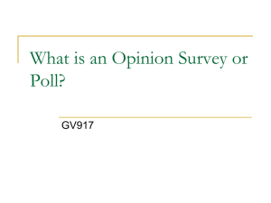 2 What are Opinion Surveys
