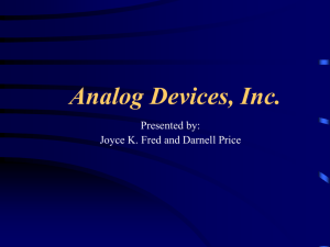 Analog Devices, Inc. - Willamette University