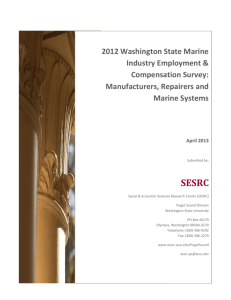 In 2012… - NW Center of Excellence For Marine Manufacturing