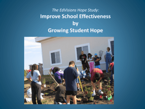 The Hope Study - The Pinnacles Group Education Consultants