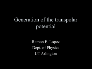 Generation of the transpolar potential