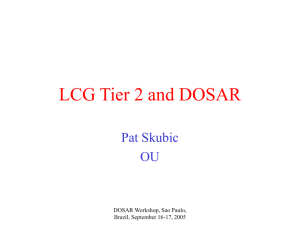 LCG Tier 2 and DOSAR