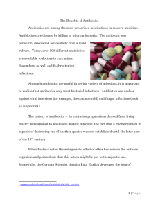 The Benefits of Antibiotics