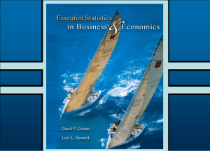 Essential Statistics 1/e