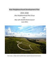 Wye with Hinxhill Neighbourhood Development plan 2015-2030
