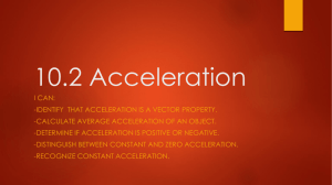 10.2 Acceleration