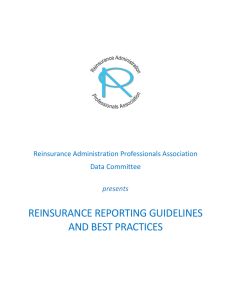 Reinsurance Reporting Guidelines and Best Practices