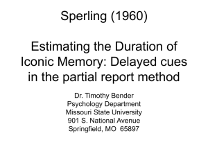 Whole Report Method - Missouri State University