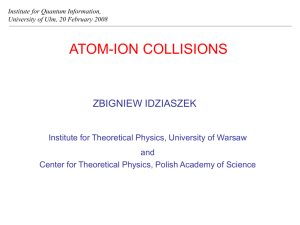 Controlled collisions between atoms and ions