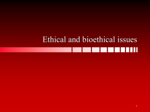09 Ethical and bioethical issues