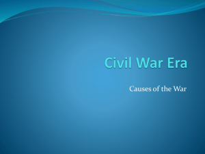 Civil War Causes Powerpoint