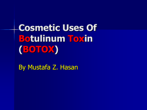 1-Cosmetic Uses Of Botulinum Toxin (BOTOX).