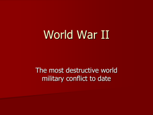 World War II - social studies