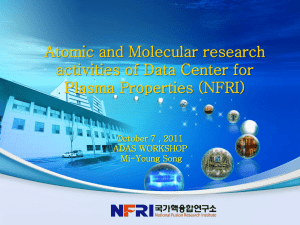Mi-Young Song: Atomic and Molecular research activities of