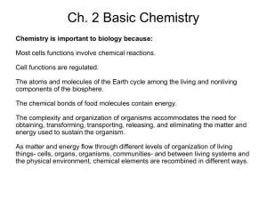 2.1 Chemical Elements - Paint Valley Schools