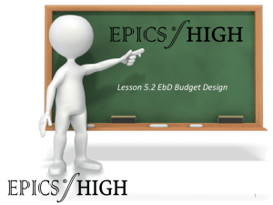 5.2 EbD PowerPoint Budget Design