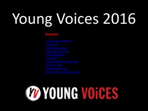 Young Voices 2016 POWERPOINT USE ME