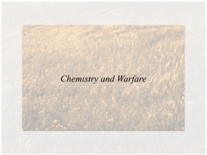 Chemistry and Warfare