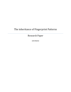 The inheritance of Fingerprint Patterns
