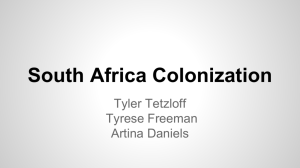 South Africa Effects of Colonization Presentation