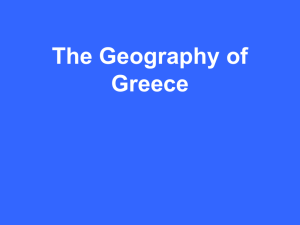 The Geography of Greece