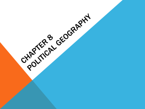 Chapter 8 Political geography