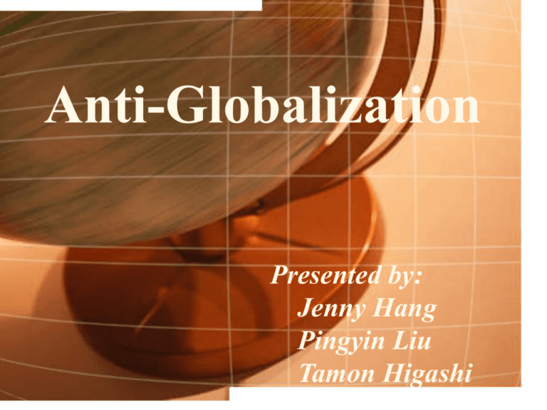 anti-globalization