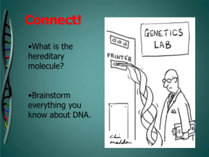 modern genetics - Thousand Islands CSD